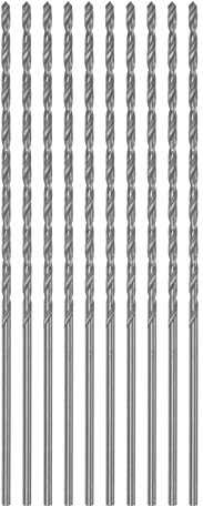 QUARKZMAN 10 Stk Extra Lange Spiralbohrer 1.5mm HSS Bohrspitze mit Schnellstahl Gerade Schaft Bohrkronen 80mm Länge für Metall Holzwork Plastik Alulegierung