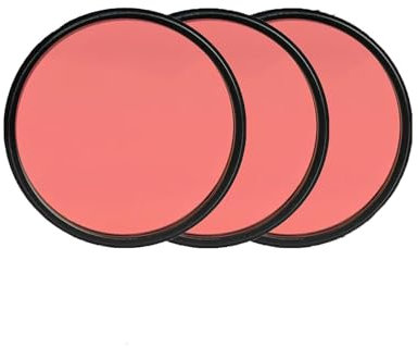 Seafrogs & Meikon Lot de 3 filtres polarisants circulaires rouges pour plongée sous-marine avec monture filetée 67 mm