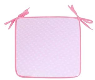 RINDE Sitzkissen Süßigkeiten Farben Kissen Garten Stoff Plain Kissen Dining Stuhl Kissen Kreatives Sofa Stoff Kissen-Wave Dot Pink-40X40Cm Quadrat