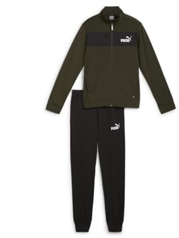 PUMA Jungen Poly Suit Cl B Trainingsanzug, Dark Olive, 152 EU