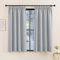 KGORGE Tende per Interni Oscuranti 2 Pezzi L 140 x A 160 CM Curtains per Finestre Piccole Cucina con Fettuccia Tenda Termica Isolante per Salotto, Grigio Chiaro
