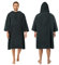 Zingtto Surf Poncho Wickelmantel, 3/4-Ärmel, extra groß, dick, Kapuzenpullover, Handtuch, Poncho für Männer und Frauen, Strand, Schwimmen, 109,2 x 88,9 cm, Schwarz