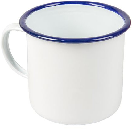Garcia de Pou 6 tasses 'Enamelware' 700 ml Ø 10 x 10 cm Blanc Fer émaillé