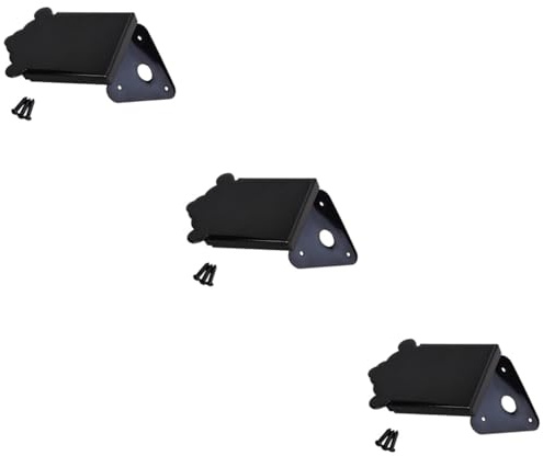 HEMOTON 3pcs Metal Tailpiece Triangle Tailpiece with Screw Accessories for Steel Mandolin Tailpiece Triangle Musical Instrument Mandolin Tailpiece Cover An Fittings Mandolin Parts Guitar
