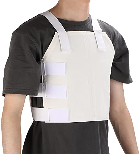 DOUQIFEI Soporte Para El Esternón, Soporte Transpirable Para El Esternón Y El Tórax, Soporte Para El Pecho, Cinturón De Costillas Rotas, Soporte Para El Pecho Para Distensión De Los Músculos Intercost