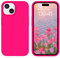 VENINGO for iPhone 15 Plus Case, Slim Soft Silicone Gel Rubber Shockproof Bumper Full Body 360 Protective Flexible Women Girls Man Case for iPhone 15 Plus, Hot Pink