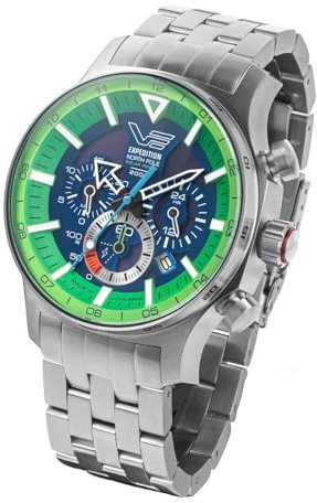 Vostok Europe Herren-Solaruhr Expedition North Pole Polar Spruce VR42-595A733-B