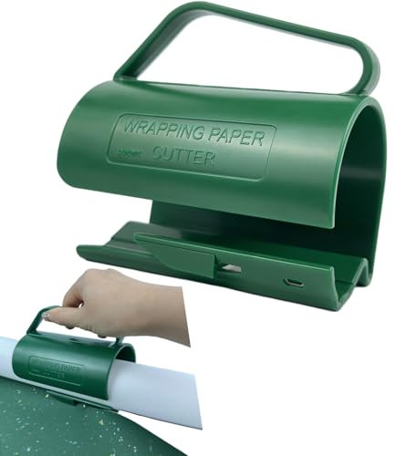 OWSYTOOL Geschenkpapier Schneider, Geschenkpapier Schneider für Rollen, Geschenkpapierschneider für Weihnachtspapier