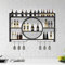 BBTEQEKN Modernes Weinregal aus Metall 100x80x15 cm Wandmontage, Bar-Einheit, schwebende Regale, Weinregale, Glasregal, Eisen-Display-Ständer, Weinhalter mit Regalen, für Zuhause, Restaurant, Bars