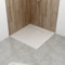 WITEN&NOCK SMC Duschwanne 90x80cm weiß Brausewanne Duschtasse extra flache Steinoptik Antirutschfür Duschkabine Duschwand