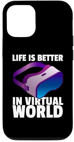 Hülle für iPhone 12/12 Pro Lustiges VR-Gaming-Design für Männer und Frauen, Virtual-Reality-Liebhaber