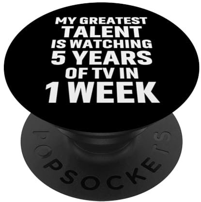My Greatest Talent TV Marathon Geschenk für Binge-Watchers PopSockets Klebender PopGrip