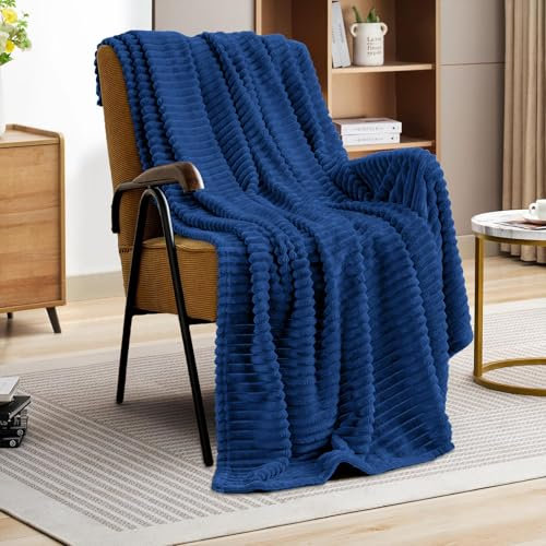 Kuscheldecke Flauschig Decke Wolldecke Blanket 150x200 Sofa Kuscheldecke Blanket Blau Flauschig Warme wohn- & Kuscheldecken Decke für Couch Winter Sherpa Decke