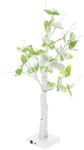 Housoutil Blumenlampe Mit Baum-motiv Kreative Tischleuchte Led Nachttischlampe Für Schlafzimmer Schreibtischlampe Als Dekoration