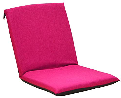 KHLMSRXJ Bodensofa, zusammenklappbar, Einzel-, kleines Schlafsofa, ohne Beine, mit Rückenlehne, 6 Winkel verstellbar, für Balkon, Erkerfenster, Lesen, waschbar (40 x 41 x 41 cm), Grün