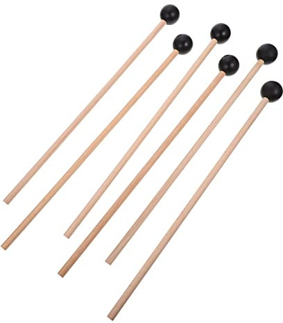 Mikinona 6stücke Xylophon-hammer Percussion-schlägel Zungentrommelschlägel Instrumentenhammer Xylophon-hammer Percussion-stick Marimba-sticks