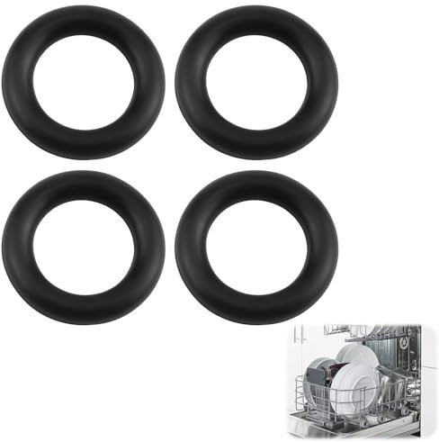 Packung mit 4 O-Ringen für Geschirrspüler – Gummidichtungen für Magnetventil des Wasserzulaufs, kompatibel mit Miele, Maße: 16 mm Außendurchmesser, 10 mm Innendurchmesser, 3 mm Breite MFI754131307