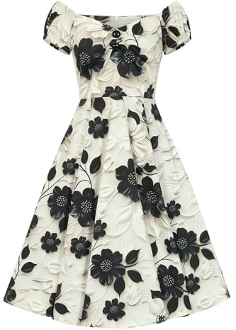 Hearts & roses London Swing Kleid Taylor Floral Vintage Retro Fit-N-Flare 50er