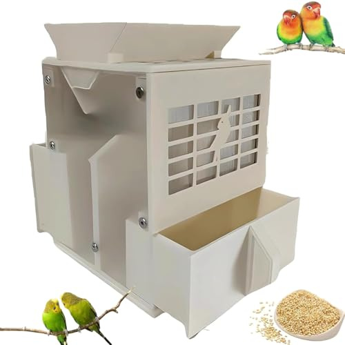 Vogelfutter-Schalenspalter, Vogelfutter-Getreideblasmaschine mit 2 Kornspeichern und Ventilator mit einstellbarer Geschwindigkeit, Vogelfutter-Reinigungsmaschine, Getreide-Worfelmaschine for Hirse(Bei