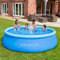 STREAMVOY Inflatable Paddle Pool Family Swimming Pool – Ultra-Durable, Quick Setup, Multi-Sizes, Includes Repair Kit for Kids & Adults (Pool, Filter, Ground Sheet + Cover,15ft)