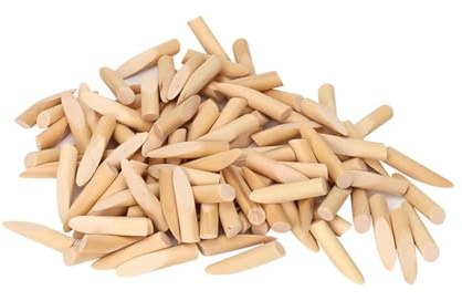 100 Stück geneigte Lochdübel für Holzbearbeitung, Bohrdübel, Holz, schräg, Tischlerei, Holzschrankherstellung, Dübel