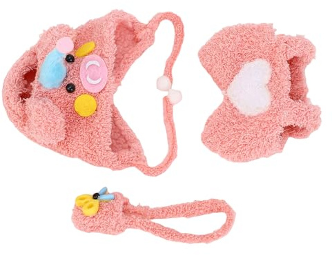 HEEPDD Ropa para Muñecas con Gorro de Cerdito, Conjunto de Ropa y Gorro de Cerdito de 17 Cm, Color Rosa, Conjunto Versátil Que Incluye Lindos Accesorios para Coleccionistas, No Incluidos