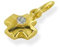 Kleiner Kreuz Anhänger mit Zirkonia echt 14K Gold 585 (Art 203132)