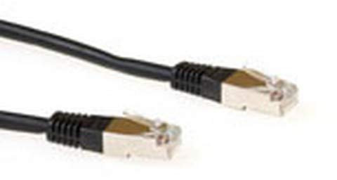 ACT CAT5E F/UTP LSZH Black 1.00M