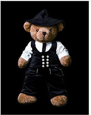 FHB Zunft-Teddy Kurt, größe 110 cm, schwarz, 87890-20-