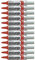 Pentel Maxiflo Whiteboard-Marker, konisch, breit, Braun, 12 Stück