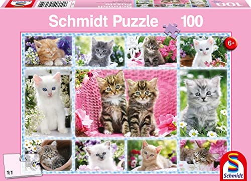 Schmidt Spiele 56135 Katzenbabys, 100 Teile Kinderpuzzle