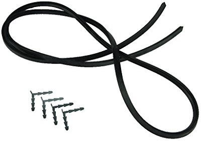 Ufixt Universal 4 Sided Oven Door Seal Kit Rubber Gasket Compatible with Comet Creda Crosslee Hoover Cut to Size with Corner Clips