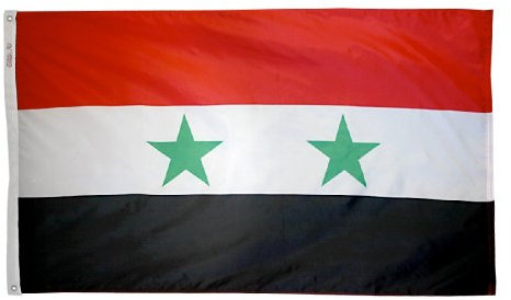 Annin Flagmakers Syrien-Flagge aus Nylon, SolarGuard NYL-Glo, 1,2 x 1,8 m, 100 Offiziellen Vereinten Nationen