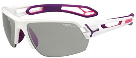 Cébé Sonnenbrille S'track M, White Purple Vario Perfo, CBSTM10