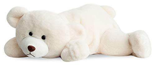 Histoire d'Ours - Ours En Peluche - Doudou Ours Polaire 50 cm - Blanc - Snow - HO2568
