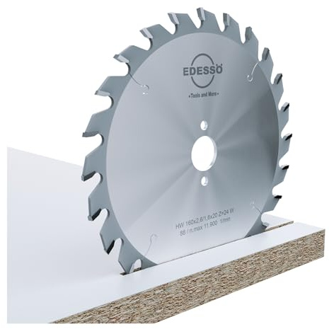 Edessö 15022530 HM-Kreissägeblatt Profi-Wenigzahn 2/7/42 HW, Z=32 W, 225 x 2,5/1,6 x 30 mm, Silber