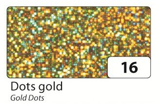 folia 316 Holografie-Klebefolie, 400 mm x 5 m, Dots Gold