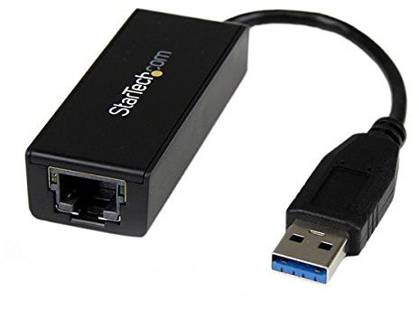StarTech. com USB 3.0 to Gigabit Ethernet NIC Network Adapter Card RJ45 1 GBPS USBA Black – CABLE ADAPTER (USB 3.0, RJ/45, Male/Female, Black, 5 Gbit/s, 0 – 40 °C)