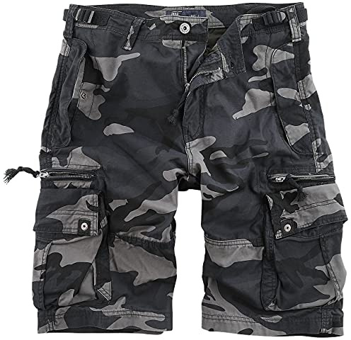 Vintage Industries Gandor Short Männer Short darkcamo XXL 100% Baumwolle Basics, Streetwear