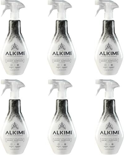 ALKIMI Shiny Surface Cleaner Spray x6– Nature-Engineered Antibacterial Spray with Antimicrobial and Antiseptic Properties – Powerful Natural Surface All Purpose Cleaner