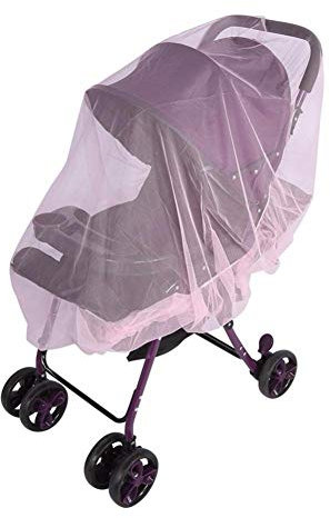 Mückennetz mit Gummizug Reißfestes Fliegennetz 360°Moskitoschutz Insektenschutz Mückenschutz Waschbar Extra Groß Moskitonetz für Kinderwagen Sportwagen Buggy Babyschale