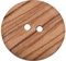 6 Stück, hübsche Holz Knöpfe, 2 Loch, aus europäischer Fertigung, mit sichtbarer Maserung, leicht gewölbt, Holzknöpfe Natur Knöpfe (25mm)