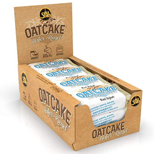 ALL STARS Oatcake Hafer-Riegel (Müsli Yoghurt, 12 x 80g) – Energy-Riegel mit Haferflocken & hochwertigen Kohlenhydraten – gebackener Oat Bar - soft & sättigend - idealer Mahlzeitenersatz