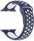 EWENYS Bracelet de Sport en Silicone pour Apple Watch, compatible avec Apple Watch série 8 7 41mm, série 6 5 4 SE 40mm, série 3 2 1 38mm Nike,Bleu blanc
