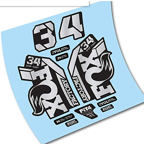 Fox 34 Factory 2021 Aufkleber aus Vinyl Gabel (LS (Silber))