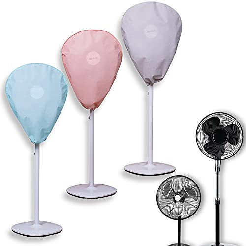 ZZJCY 3PCS Dustproof Electric Fan Protect Dust Cover, Protective Cover for Electric Pedestal Fan, Washable Dustproof Cover, Protective Cover for Fan Multicolor,Short