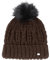 PIKEUR Damen Mütze mit Fell-Imitat-Bommel Herbst/Winter 2021