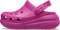 Crocs Classic Crush Clogs | Platform Shoes, Obstrucción Unisex Adulto, Fucsia Fun, 10 UK