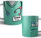 Kartoon Kase Taza Original Personalizada con Nombre | Taza Bata Uniforme Profesiones de Cafe Desayuno para Regalar Enfermera Medica Auxiliar Tcae Enfermeria (Verde)