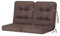 Bankauflage für Gartenmöbel, Gartenbank, Polsterauflage für Hollywoodschaukel, Auflagen für Gartenschaukelkissen, Sitzkissen, Stuhlauflage, Indoor/Outdoor - Braun - 120 cm (2 x 60 cm)